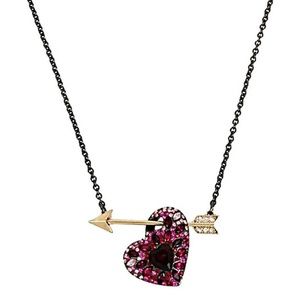 Betsey Johnson Heart and Arrow Necklace